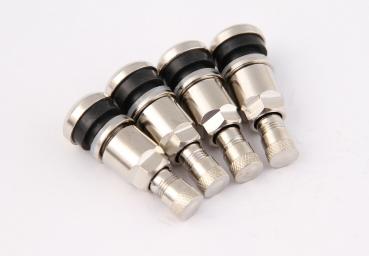 Metallventil Ventilloch 11,5 mm - Länge 42 mm Messing vernickelt