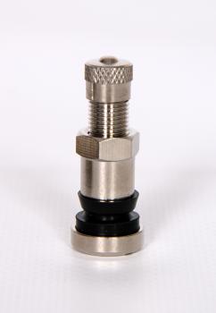 Metallventil Ventilloch 8,3 mm - Länge 35 mm  Messing vernickelt