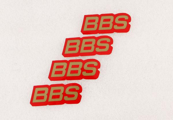 BBS Aufkleber "50 Jahre Jubiläum" 20x60 mm rot-gold