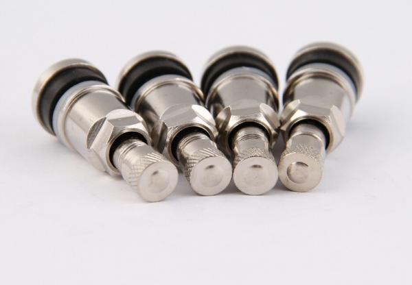 Metallventil Ventilloch 11,5 mm - Länge 42 mm Messing vernickelt