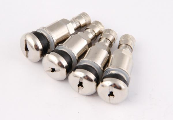 Metallventil Ventilloch 11,5 mm - Länge 42 mm Messing vernickelt
